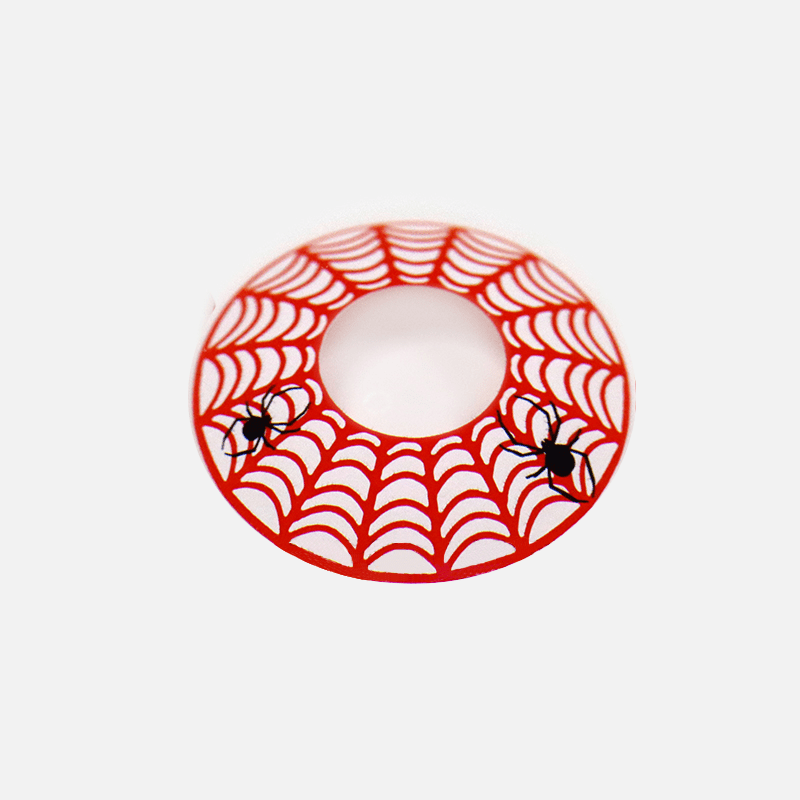 Halloween Spider Web Red Contact Lenses - BEAUEYE (UK)