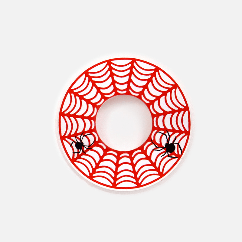 Halloween Spider Web Red Contact Lenses - BEAUEYE (UK)