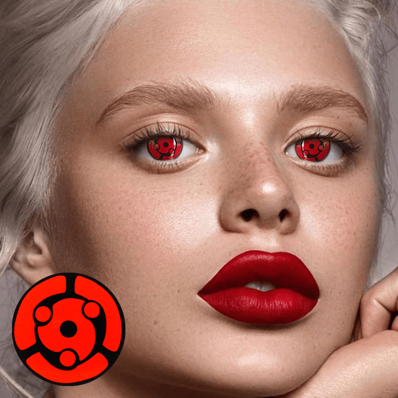 Halloween Syaringan Red Coloured Contact Lenses - BEAUEYE (UK) Main image