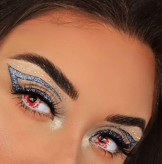 Halloween Trauma White Coloured Contact Lenses Secondary image