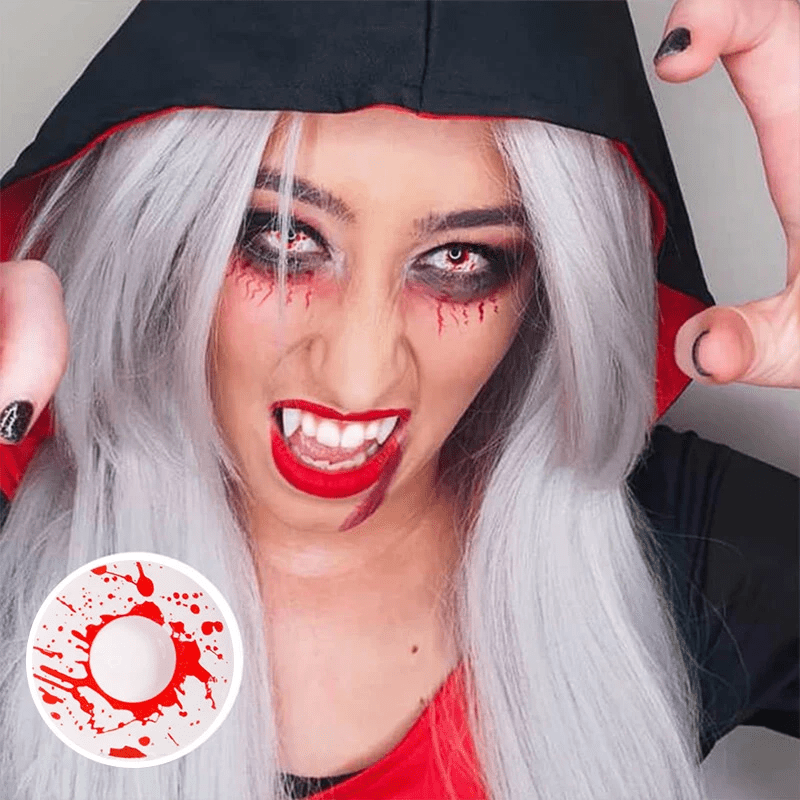 Halloween Trauma White Coloured Contact Lenses - BEAUEYE (UK) Main image
