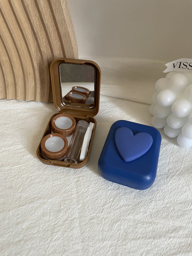 Heart Shape Colored Contact Lens Case - BEAUEYE (UK)