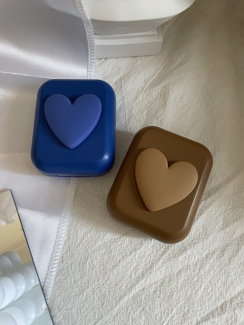Heart Shape Colored Contact Lens Case - BEAUEYE (UK)