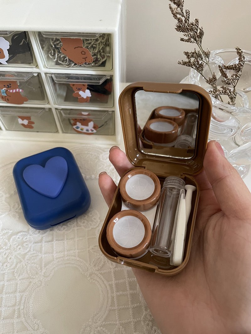 Heart Shape Colored Contact Lens Case - BEAUEYE (UK)