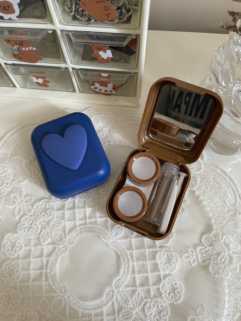 Heart Shape Colored Contact Lens Case - BEAUEYE (UK)