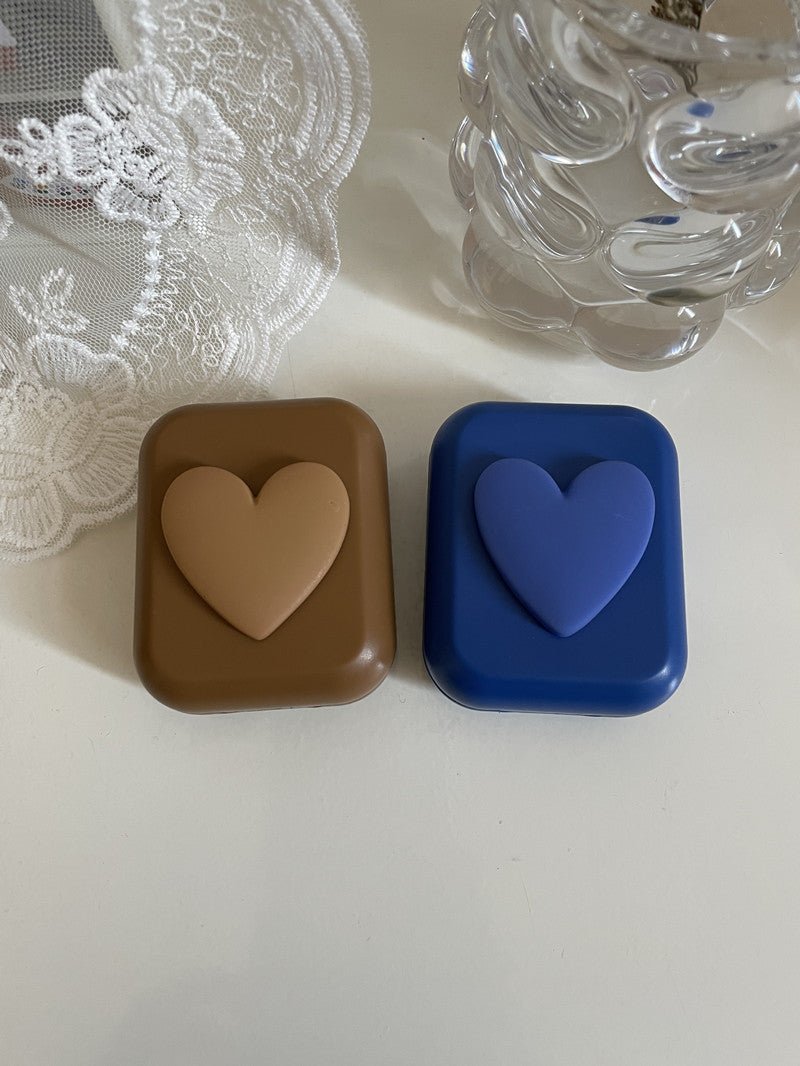 Heart Shape Colored Contact Lens Case - BEAUEYE (UK)