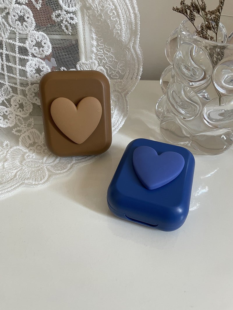 Heart Shape Colored Contact Lens Case - BEAUEYE (UK)