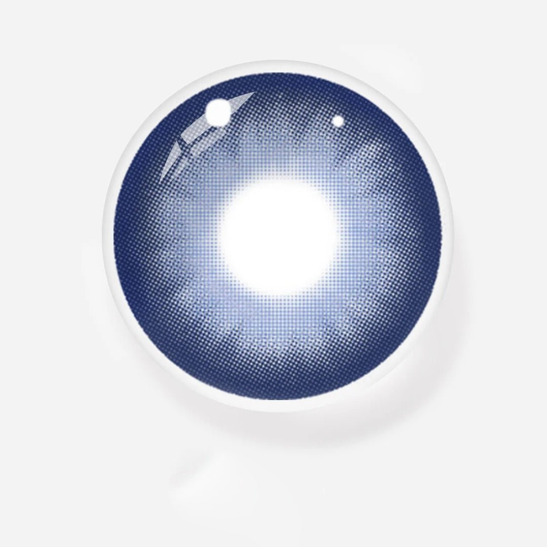 Helena Dark Blue Coloured Contact Lenses Secondary image