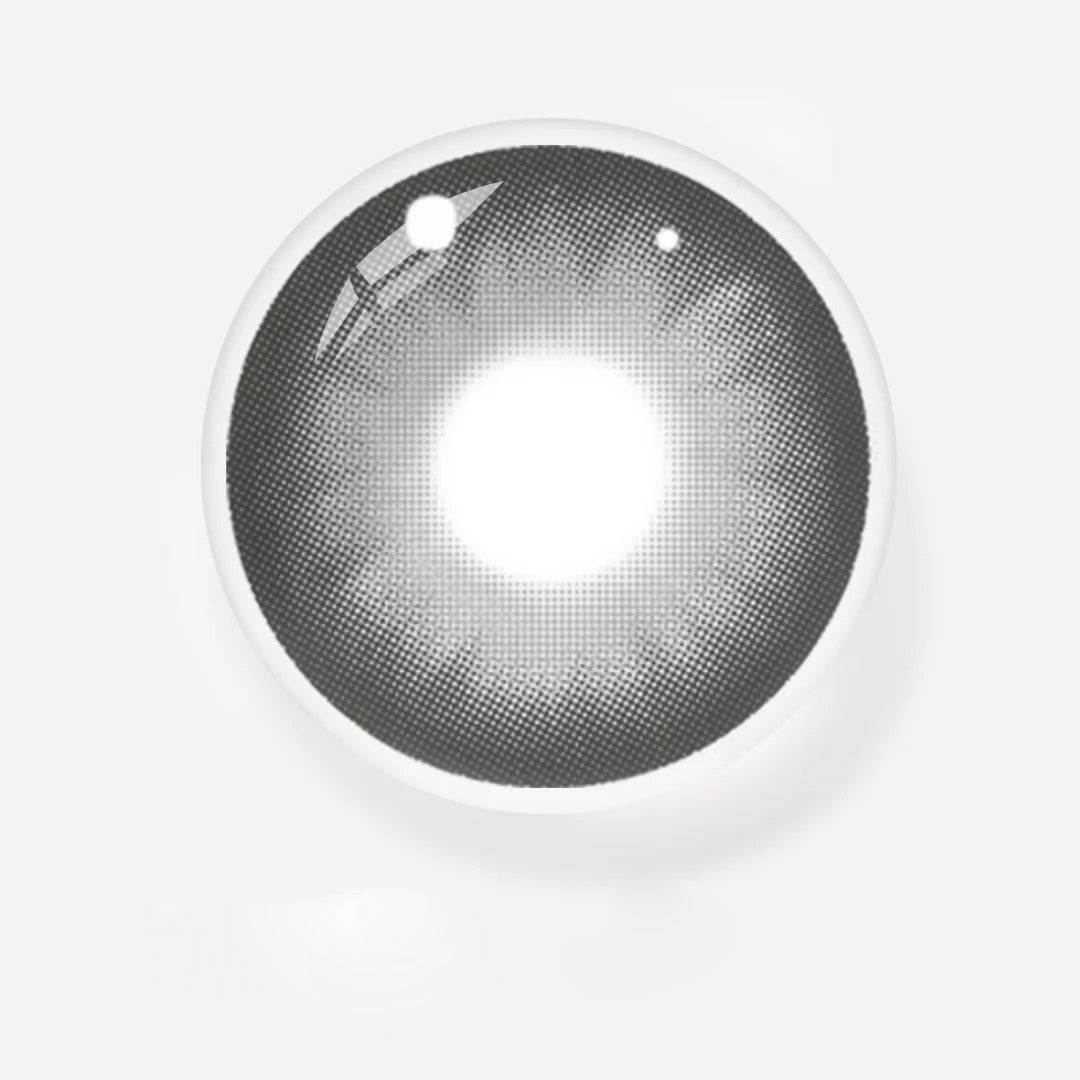 Helena Dark Gray Coloured Contact Lenses Secondary image