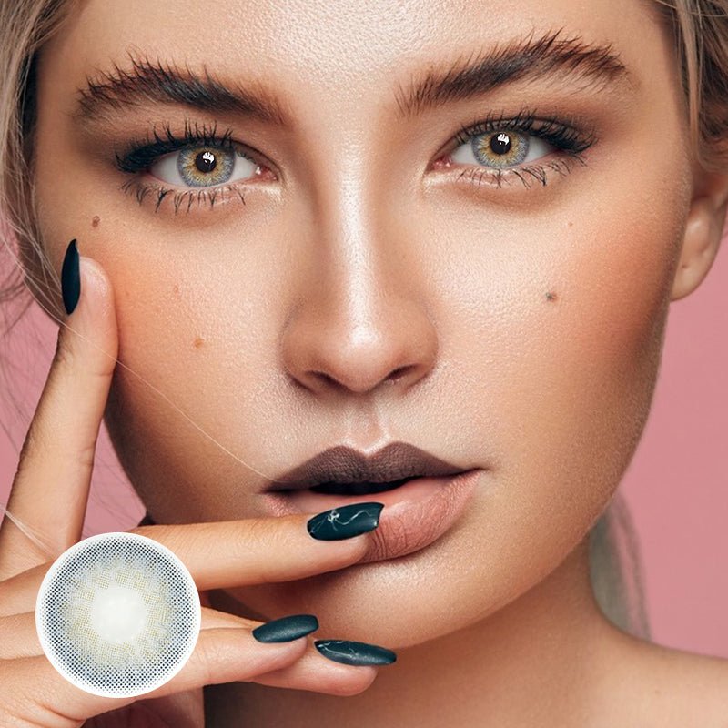 Hesper Blue Prescription Coloured Contact Lenses Secondary image