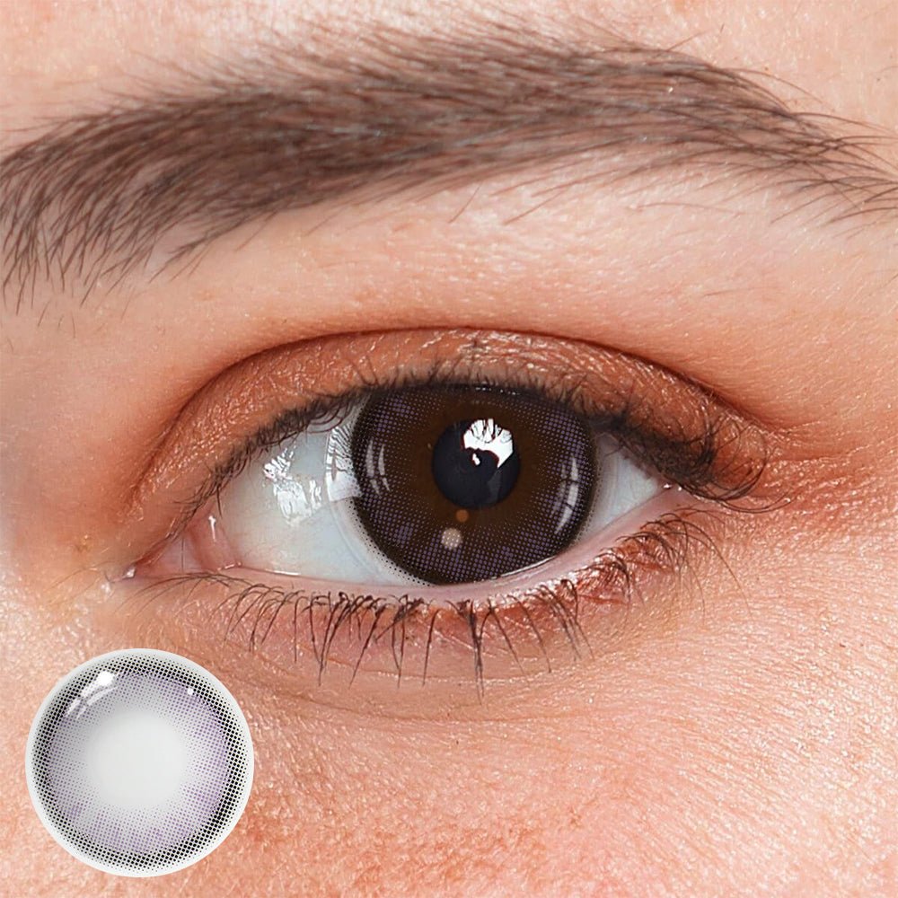 Hinata Fresh Gray Prescription Coloured Contact Lenses - BEAUEYE (UK) Main image