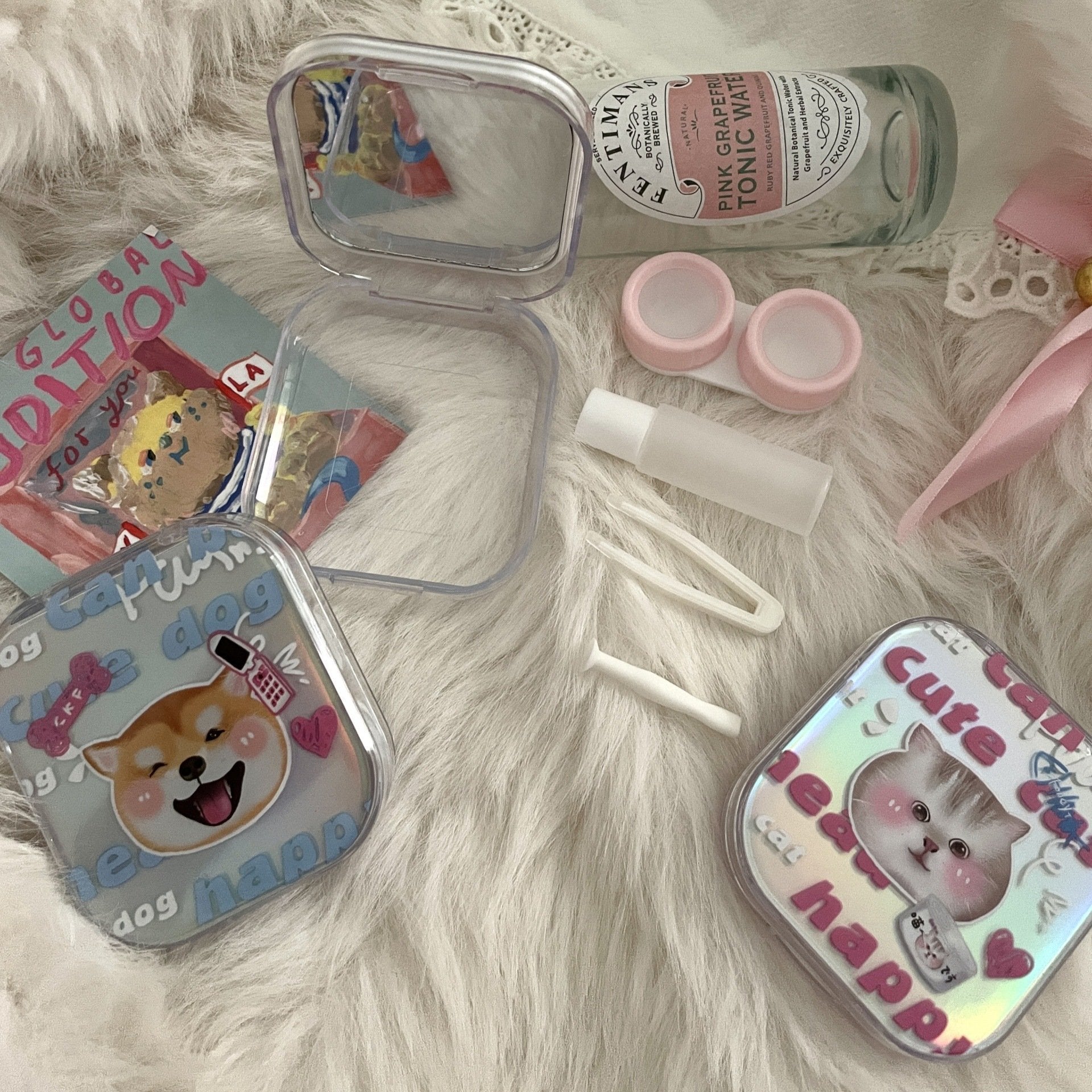 Ins Cute Laser Colored Contact Lens Case - BEAUEYE (UK)