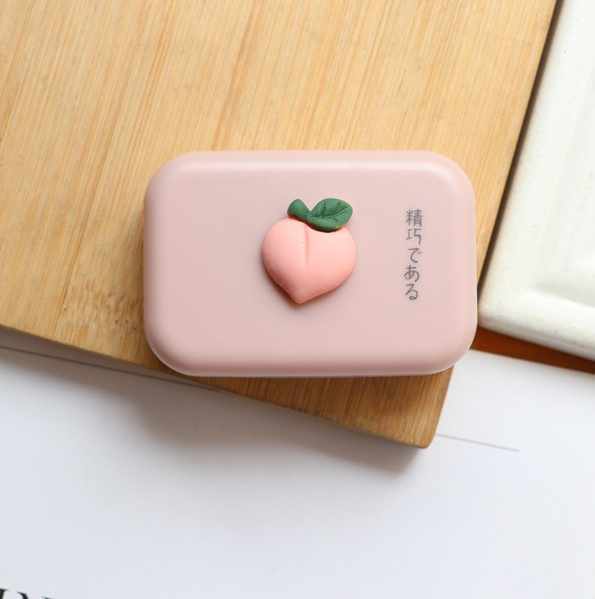 INS Fish-like Simple Colored Contact Lens Case Secondary image