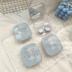 Ins Like Fish Cold Laser Butterflies Colored Contact Lens Case - BEAUEYE (UK)