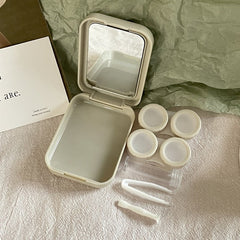 Ins Oil Painting Tulip Colored Contact Lens Case - BEAUEYE (UK)
