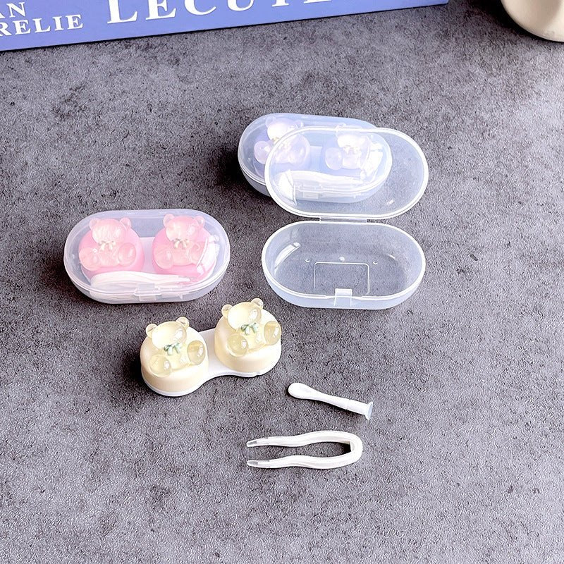INS Simple Bear Colored Contact Lens Case - BEAUEYE (UK)