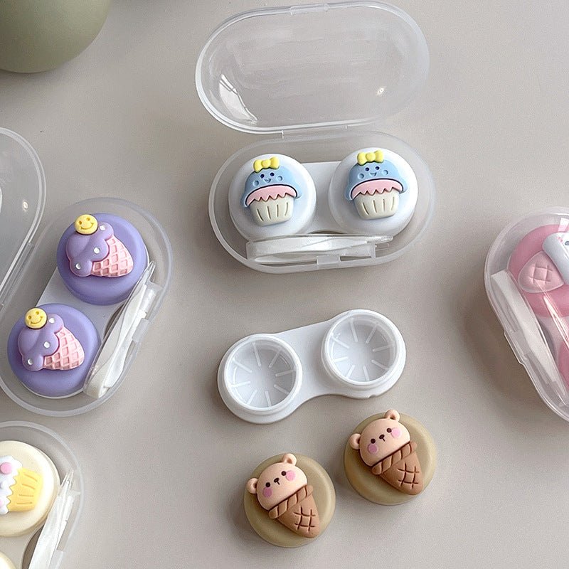 INS Simple Cute DIY Colored Contact Lens Case - BEAUEYE (UK)