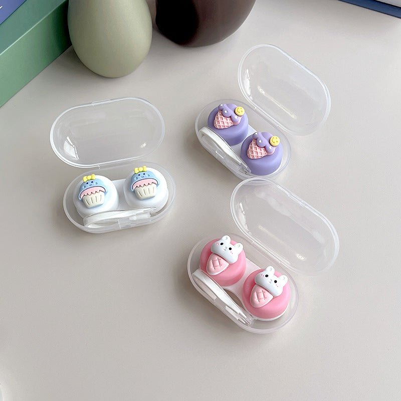 INS Simple Cute DIY Colored Contact Lens Case Secondary image