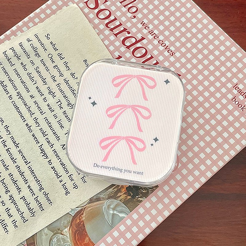 Ins Style Bow Rabbits Colored Contact Lens Case - BEAUEYE (UK)