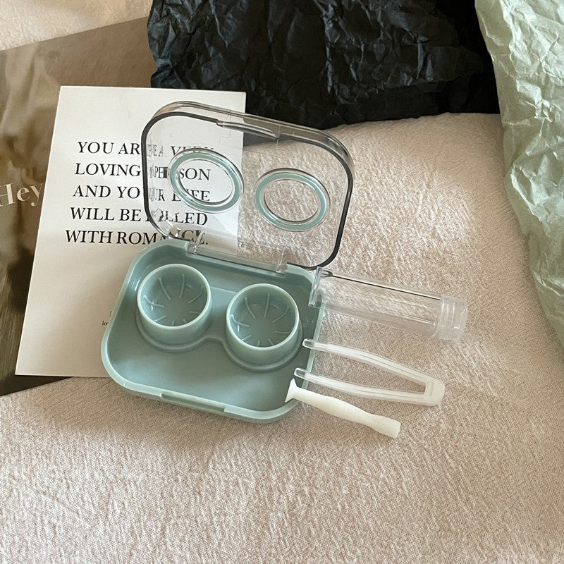 Ins Transparent Mini and Simple Colored Contact Lens Case - BEAUEYE (UK)