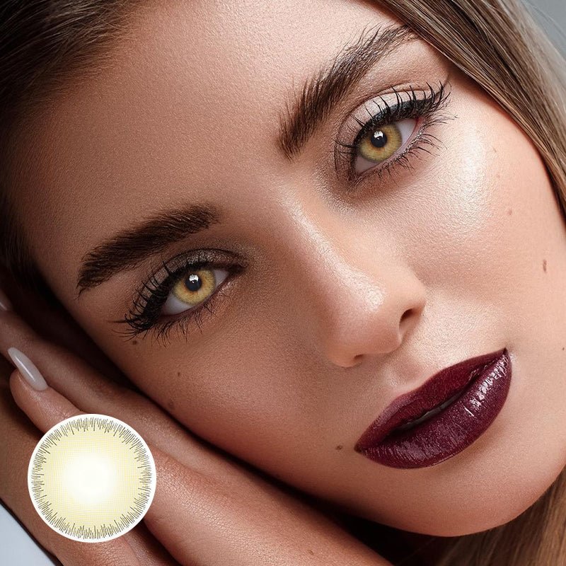 Irene Ivory Brown Coloured Contact Lenses Secondary image