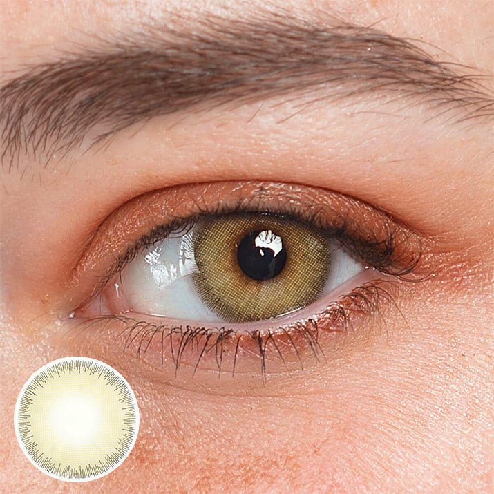 Irene Ivory Brown Coloured Contact Lenses - BEAUEYE (UK) Main image