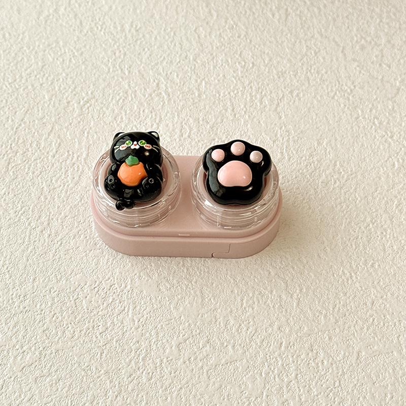 Drawing Cartoon Bear Colored Contact Lens Case