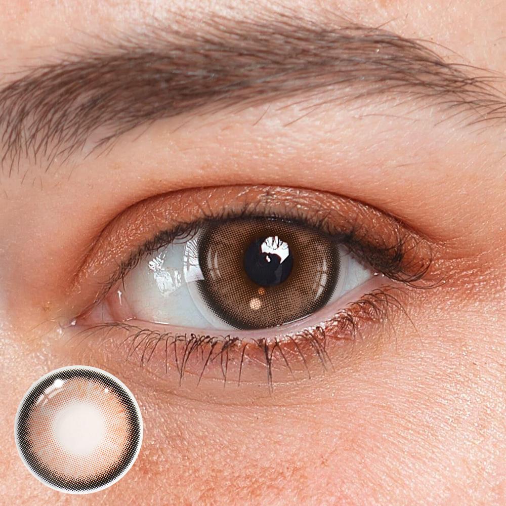 Kohaku Pink Brown Prescription Coloured Contact Lenses - BEAUEYE (UK) Main image