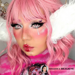 Cosplay KOI Pink Coloured Contact Lenses