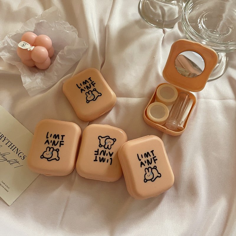 Korean Style Sweet Girly Colored Contact Lens Case - BEAUEYE (UK)