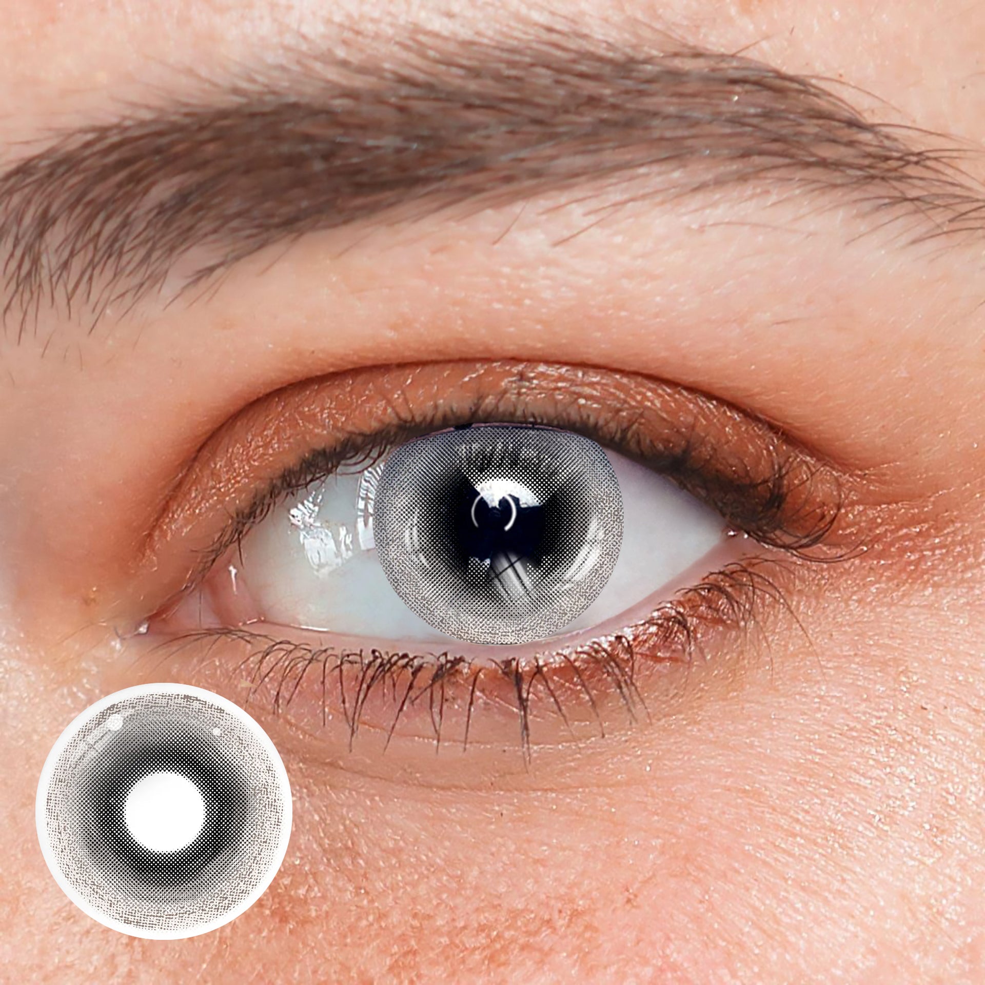 Cosplay Kuro Mime Gray Coloured Contact Lenses Main image