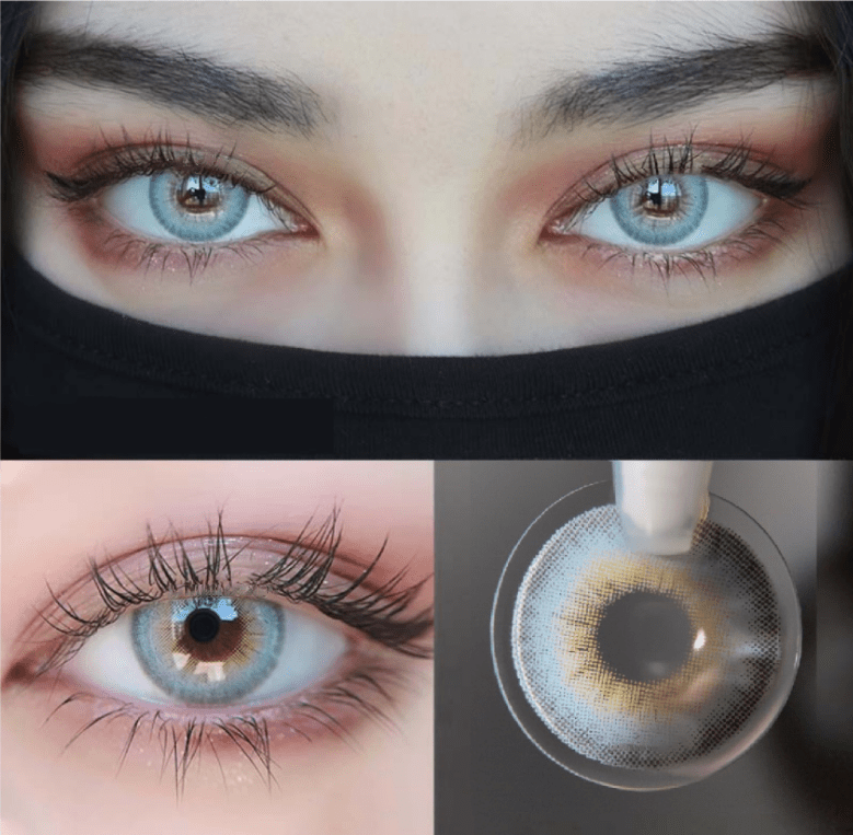 LA GIRL Blue Prescription Coloured Contact Lenses Secondary image