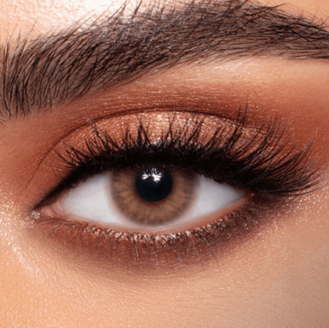 Lemon  Cat Eye Khaki Coloured Contact Lenses Secondary image