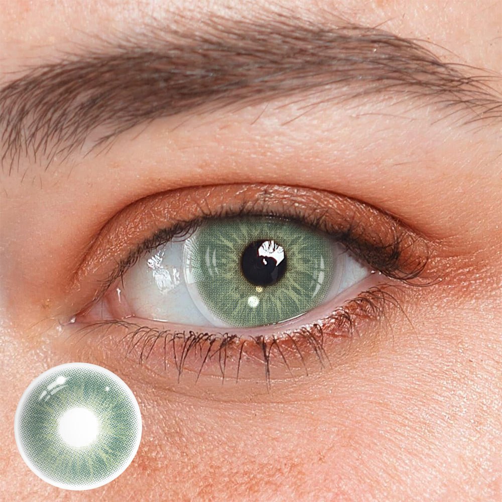 Love Story Endorphin Green Prescription Coloured Contact Lenses - BEAUEYE (UK) Main image