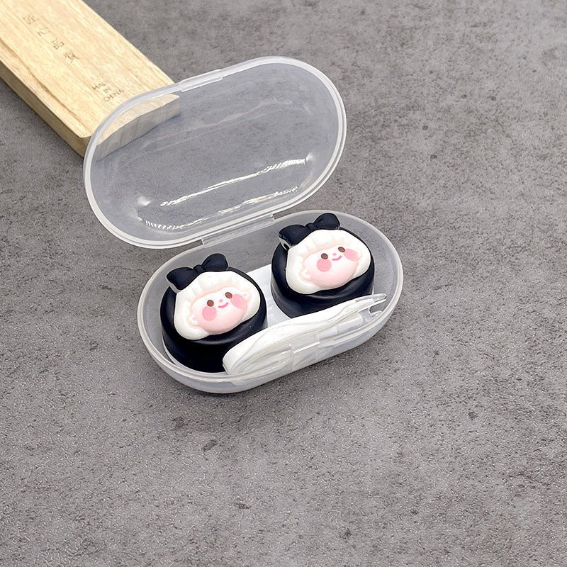 Lovely Girl Head Colored Contact Lens Case - BEAUEYE (UK)