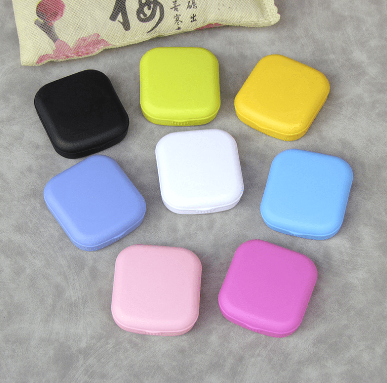 Lovely square portable Multicolor Colored Contact Lens Case Secondary image