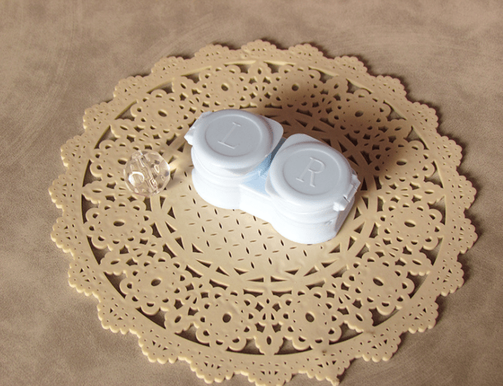 Macaroon flip cover Colored Contact Lens Case - BEAUEYE (UK)