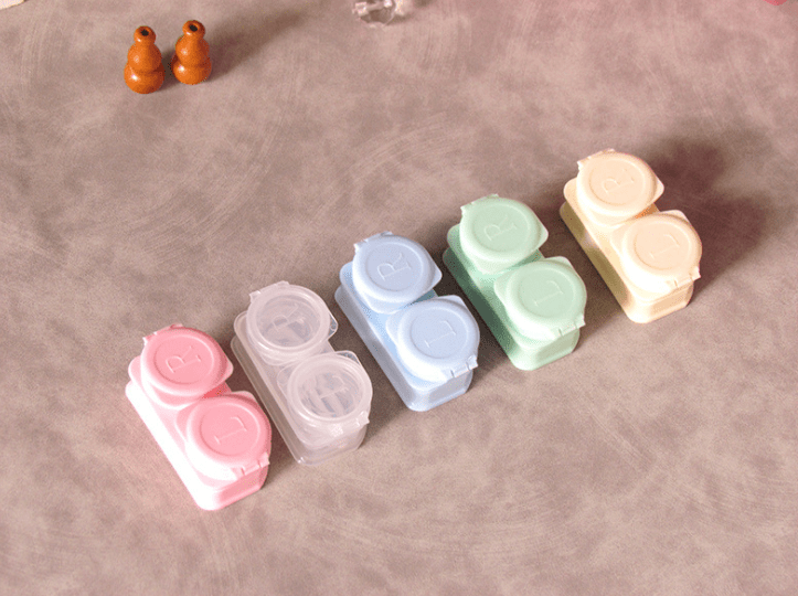 Macaroon flip cover Colored Contact Lens Case - BEAUEYE (UK)