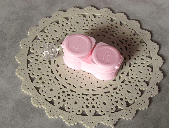 Macaroon flip cover Colored Contact Lens Case - BEAUEYE (UK)