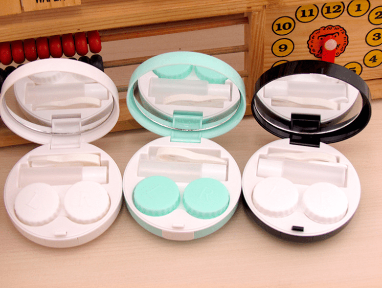 Marble Multicolor Colored Contact Lens Case - BEAUEYE (UK)