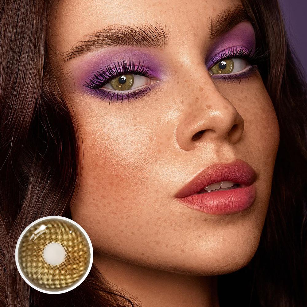 Mars Brown Coloured Contact Lenses Secondary image