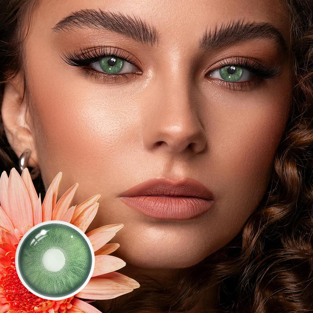 Mars Green Coloured Contact Lenses Secondary image