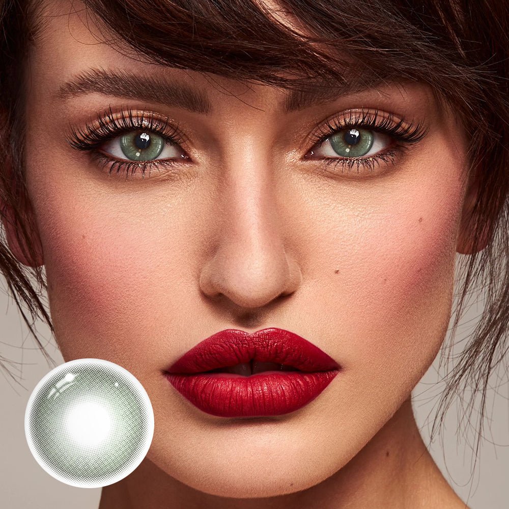 Miginia Green Coloured Contact Lenses Secondary image