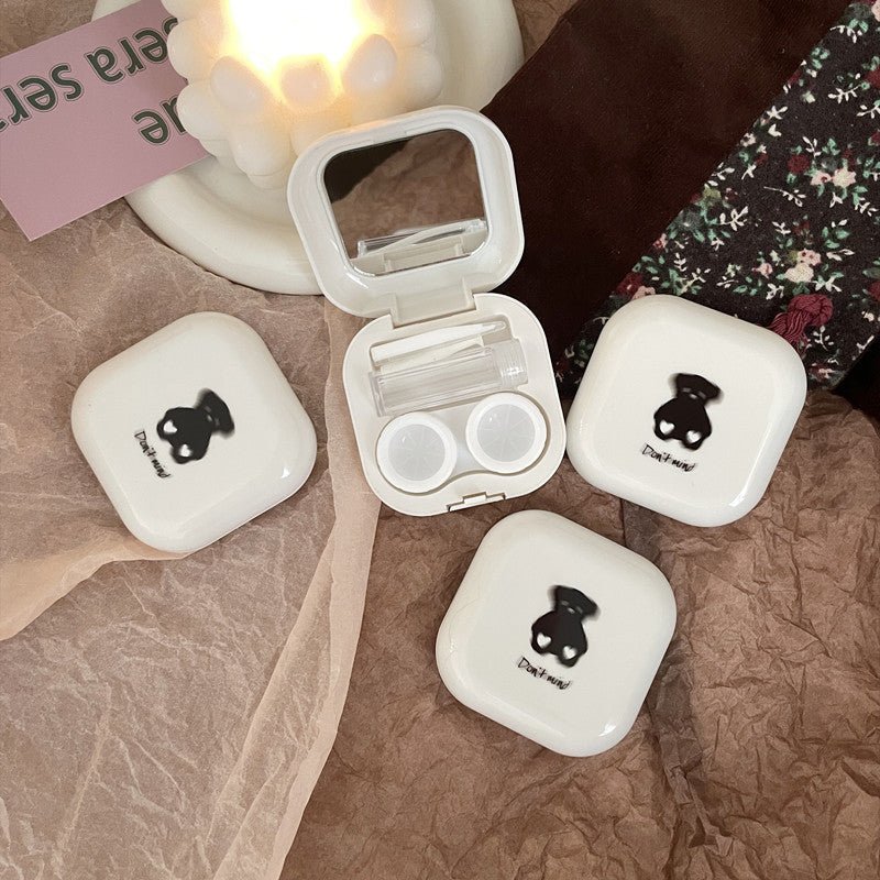Milk Tea Bear Colored Contact Lens Case - BEAUEYE (UK)