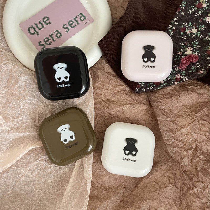 Milk Tea Bear Colored Contact Lens Case - BEAUEYE (UK)