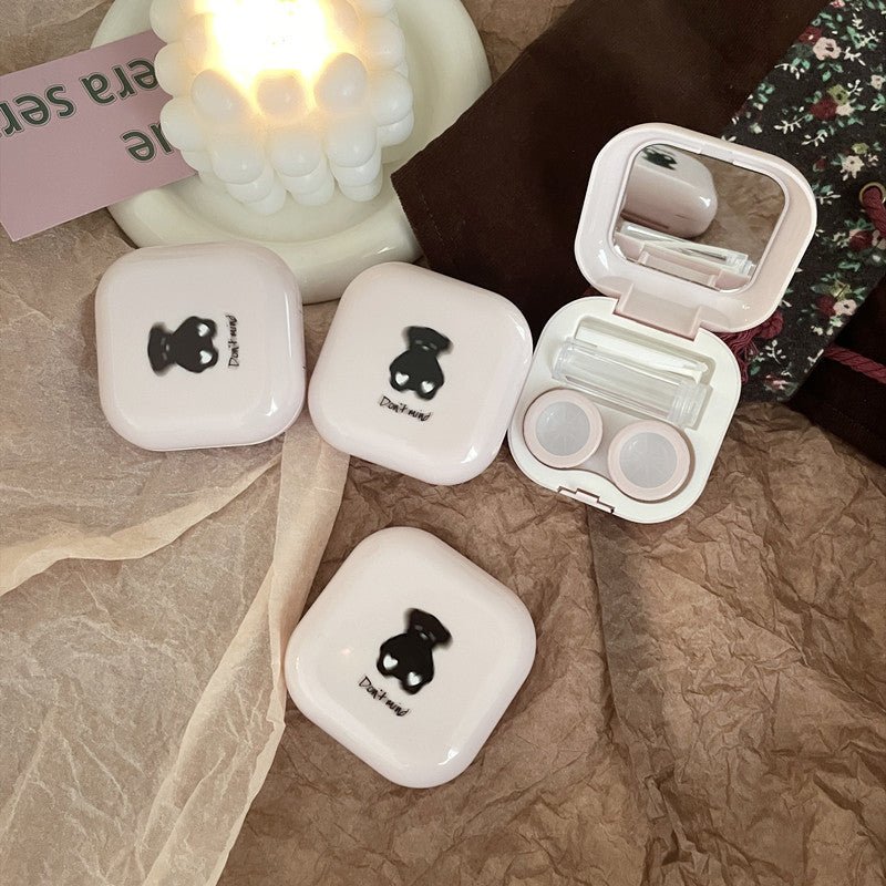 Milk Tea Bear Colored Contact Lens Case - BEAUEYE (UK)