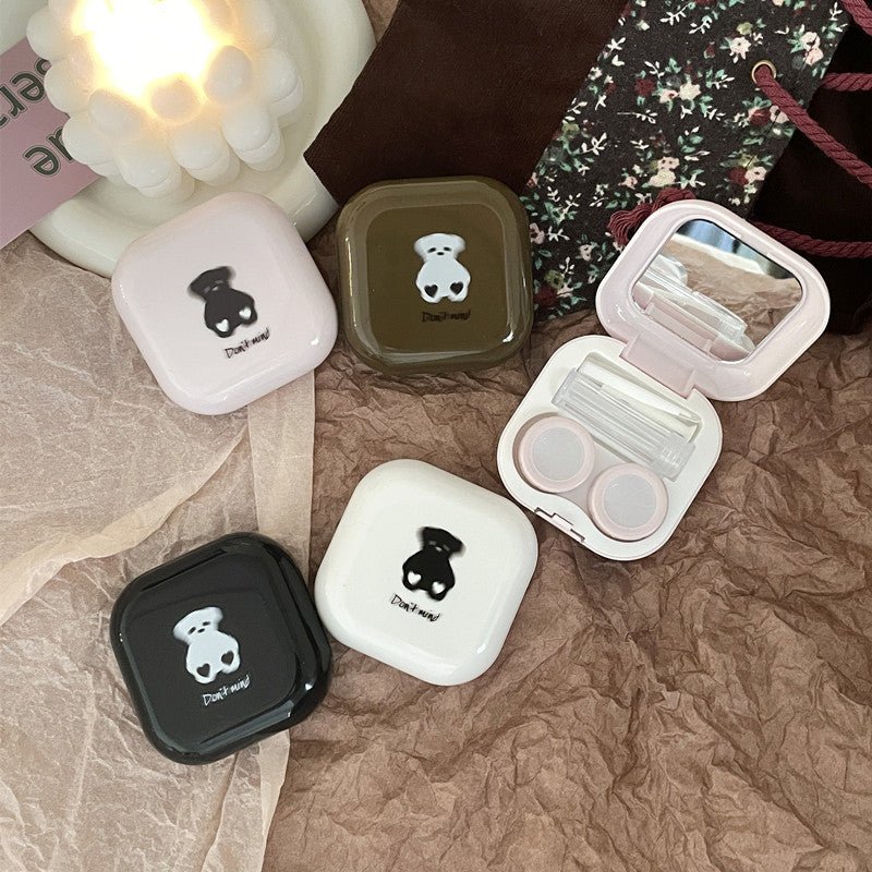 Milk Tea Bear Colored Contact Lens Case - BEAUEYE (UK)