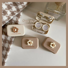 Milk Tea Warm Colored Contact Lens Case - BEAUEYE (UK)