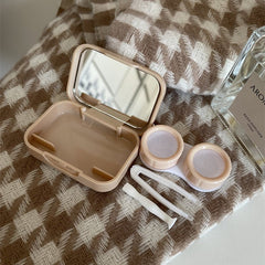 Milk Tea Warm Colored Contact Lens Case - BEAUEYE (UK)