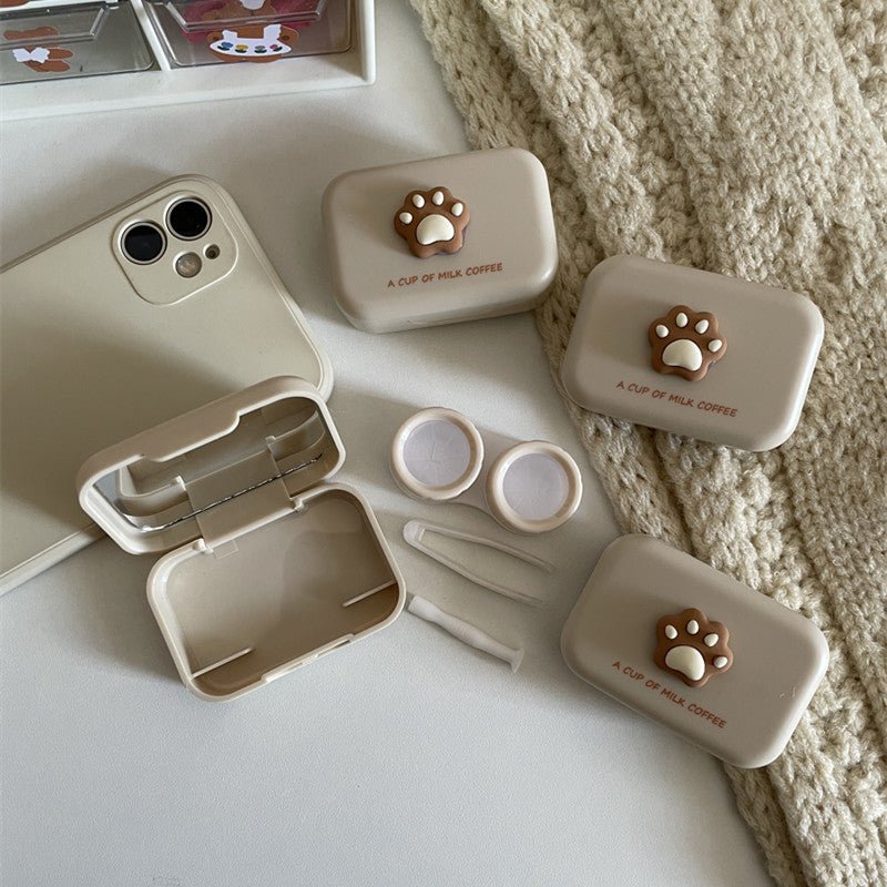 Milktea Colored Contact Lens Case - BEAUEYE (UK)